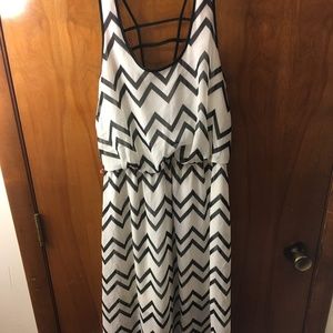 Chevron Maxi-Dress